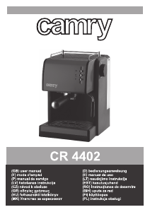 Instrukcja Camry CR 4402 Ekspres do kawy