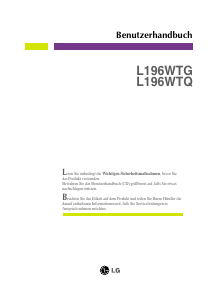 Bedienungsanleitung LG L196WTQ-WF LCD monitor