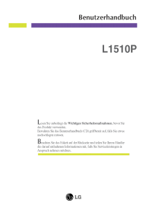 Bedienungsanleitung LG L1510P LCD monitor