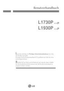 Bedienungsanleitung LG L1730PSUP LCD monitor