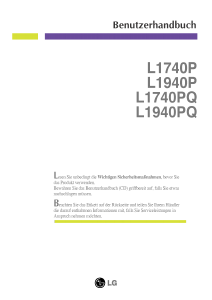 Bedienungsanleitung LG L1740PQC LCD monitor