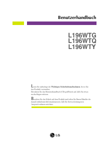 Bedienungsanleitung LG L196WTQ-BF LCD monitor