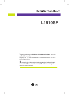 Bedienungsanleitung LG L1510SF-SV LCD monitor