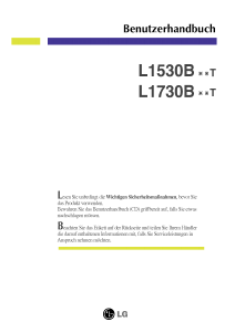 Bedienungsanleitung LG L1530BSNT LCD monitor