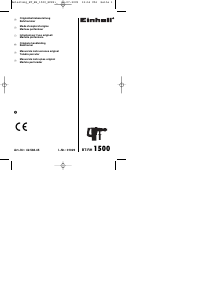 Manuale Einhell BT-RH 1500 Martello perforatore