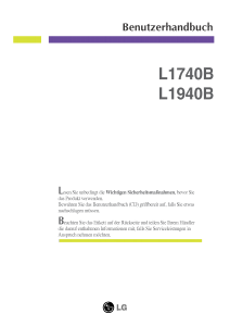 Bedienungsanleitung LG L1740B LCD monitor