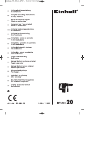 Manual Einhell RT-RH 20 Martelo perfurador