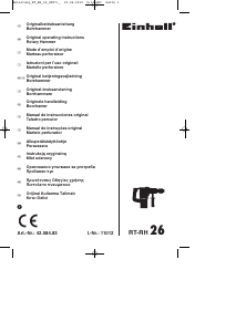 Manuale Einhell RT-RH 26 AK Martello perforatore
