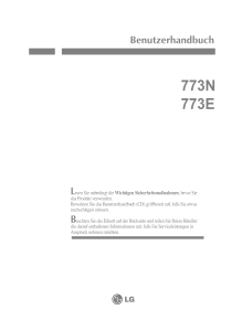 Bedienungsanleitung LG 773N LCD monitor
