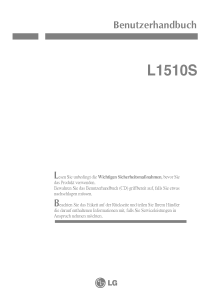 Bedienungsanleitung LG L1510S LCD monitor