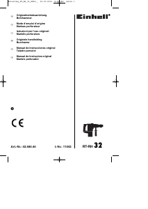 Manual Einhell RT-RH 32 Martelo perfurador