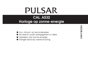 Handleiding Pulsar PX3171X1 Regular Horloge