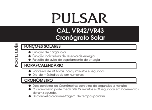 Manual Pulsar PZ5031X1 Accelerator Relógio de pulso