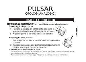 Manuale Pulsar PH8445X1 Attitude Orologio da polso