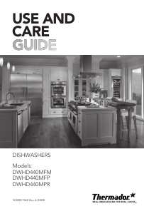 Bruksanvisning Thermador DWHD440MPR Diskmaskin