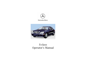 Bruksanvisning Mercedes-Benz S 600 (2001)