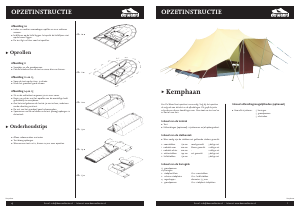 Handleiding De Waard Kemphaan Tent