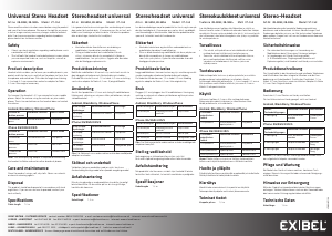 Handleiding Exibel VT-C43 Koptelefoon