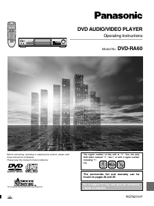 Bruksanvisning Panasonic DVD-RA60 DVD spelare