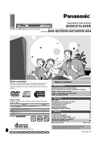 Bruksanvisning Panasonic DVD-S27U DVD spelare