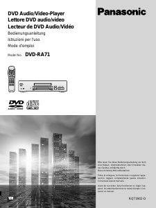 Bedienungsanleitung Panasonic DVD-RA71 DVD-player