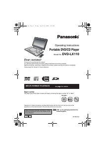 Bruksanvisning Panasonic DVD-LX100 DVD spelare