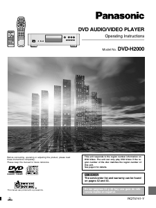 Manual Panasonic DVD-H2000 DVD Player