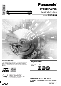 Bruksanvisning Panasonic DVD-F85PC DVD spelare