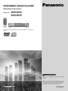 Bruksanvisning Panasonic DVD-RV31E DVD spelare