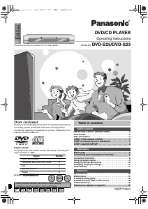 Bruksanvisning Panasonic DVD-S23 DVD spelare