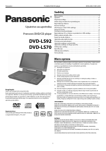 Priručnik Panasonic DVD-LS70 DVD reproduktor