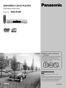 Bruksanvisning Panasonic DVD-RV60 DVD spelare