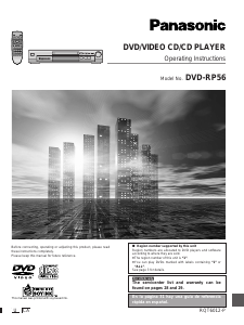 Manual Panasonic DVD-RP56 DVD Player