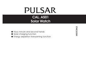 Manual Pulsar PY5011X1 Accelerator Watch