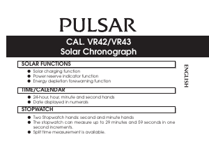 Handleiding Pulsar PZ5057X1 Regular Horloge