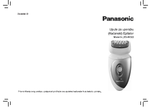 Priručnik Panasonic ES-WD22 Epilator