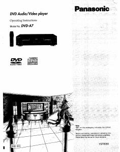 Manual Panasonic DVD-A7 DVD Player