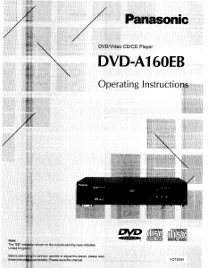 Manual Panasonic DVD-A160EB DVD Player