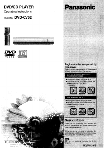 Manual Panasonic DVD-CV52 DVD Player