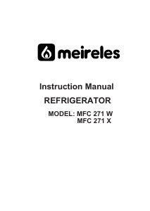 Bruksanvisning Meireles MFC 271 W Kyl-frys