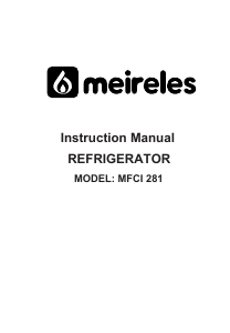 Handleiding Meireles MFCI 281 Koel-vries combinatie