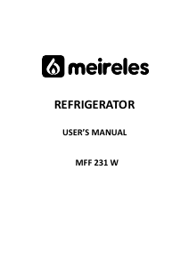 Handleiding Meireles MFF 231 W Koel-vries combinatie