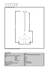 Instrukcja Lucide 03322/01/30 Selin Lampa