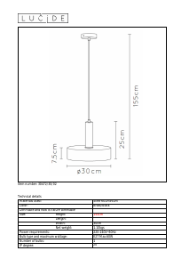 Kullanım kılavuzu Lucide 30472/30/02 Giada Lamba