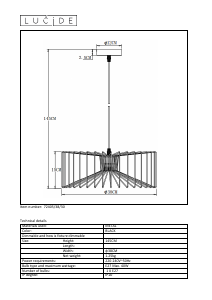 Bruksanvisning Lucide 72405/38/30 Jur Lampa