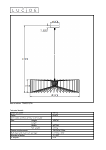 Bruksanvisning Lucide 72405/57/30 Jur Lampa