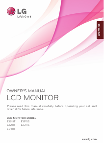 Manual LG E2411T-SN LCD Monitor