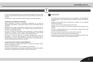 Manual de uso Kalley K-AC22INV2F Aire acondicionado