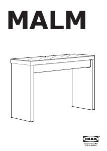 Manual IKEA MALM Mesa de apoio