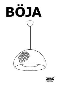 Bruksanvisning IKEA BOJA (Ceiling) Lampe